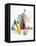 Party Hats, Streamers and Champagne-null-Framed Premier Image Canvas