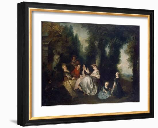 Party in the Garden, 1690-1743-Nicolas Lancret-Framed Giclee Print