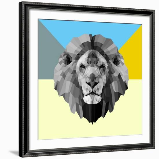 Party Lion-Lisa Kroll-Framed Art Print