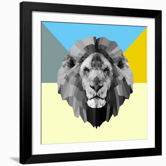 Party Lion-Lisa Kroll-Framed Art Print