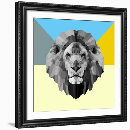 Party Lion-Lisa Kroll-Framed Art Print