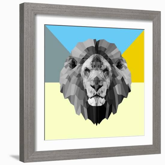 Party Lion-Lisa Kroll-Framed Premium Giclee Print