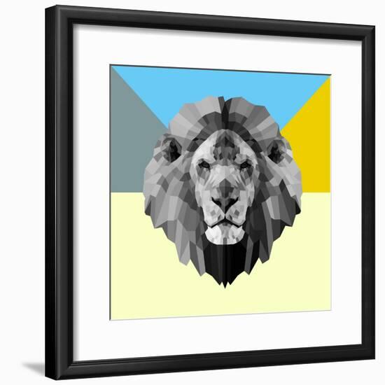Party Lion-Lisa Kroll-Framed Premium Giclee Print
