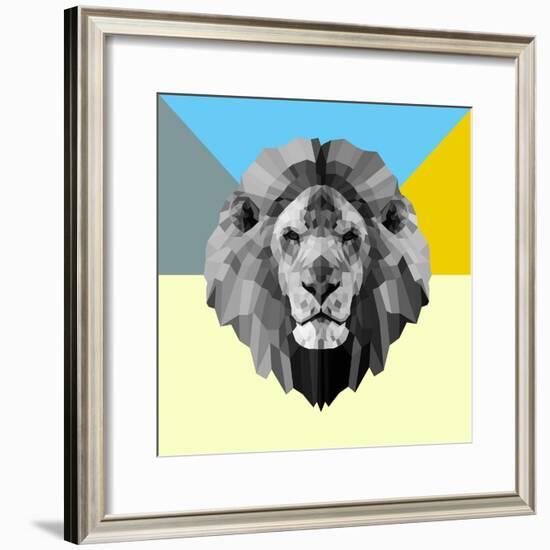 Party Lion-Lisa Kroll-Framed Premium Giclee Print