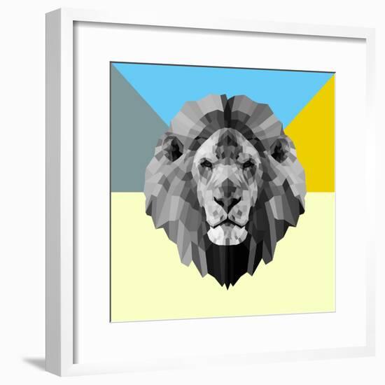 Party Lion-Lisa Kroll-Framed Premium Giclee Print