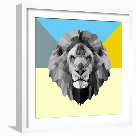 Party Lion-Lisa Kroll-Framed Premium Giclee Print