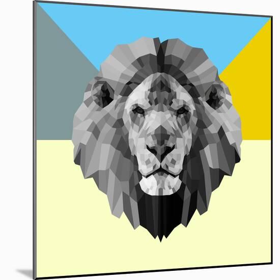 Party Lion-Lisa Kroll-Mounted Premium Giclee Print