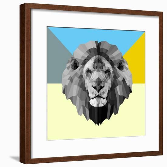 Party Lion-Lisa Kroll-Framed Premium Giclee Print