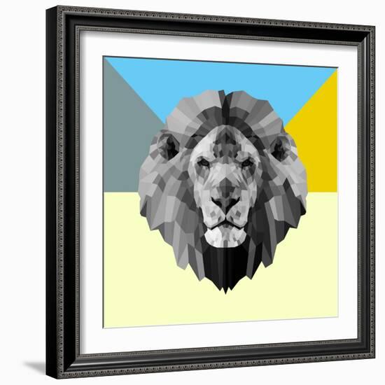 Party Lion-Lisa Kroll-Framed Premium Giclee Print