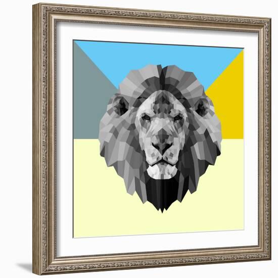 Party Lion-Lisa Kroll-Framed Art Print