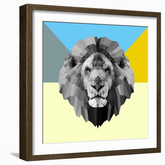 Party Lion-Lisa Kroll-Framed Art Print