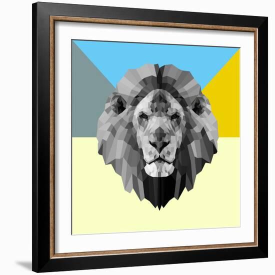Party Lion-Lisa Kroll-Framed Art Print