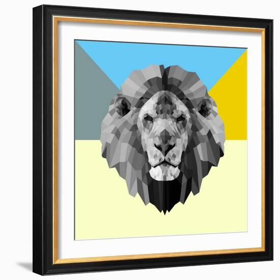 Party Lion-Lisa Kroll-Framed Art Print