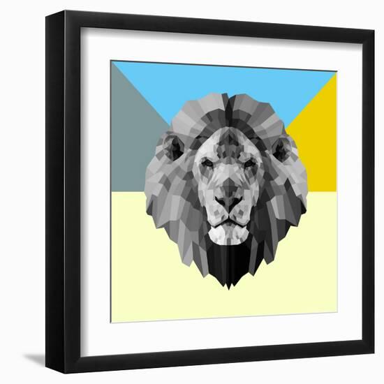 Party Lion-Lisa Kroll-Framed Art Print