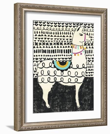 Party Llama I-Chariklia Zarris-Framed Art Print