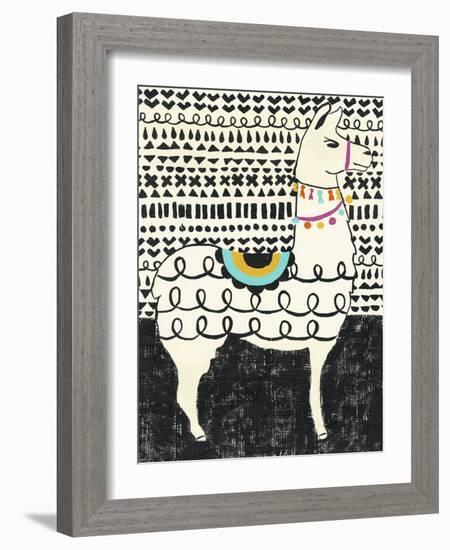 Party Llama I-Chariklia Zarris-Framed Art Print