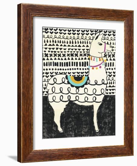 Party Llama I-Chariklia Zarris-Framed Art Print