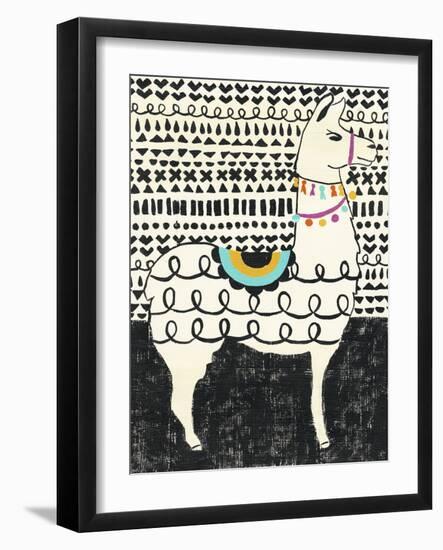 Party Llama I-Chariklia Zarris-Framed Art Print