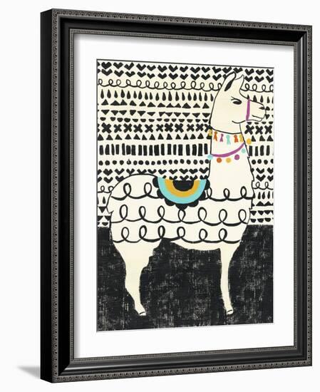 Party Llama I-Chariklia Zarris-Framed Art Print