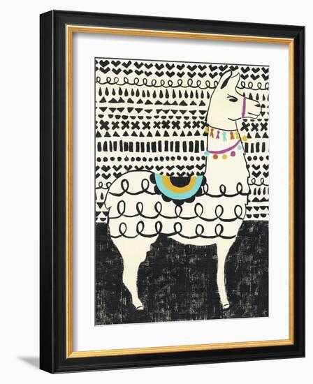 Party Llama I-Chariklia Zarris-Framed Art Print