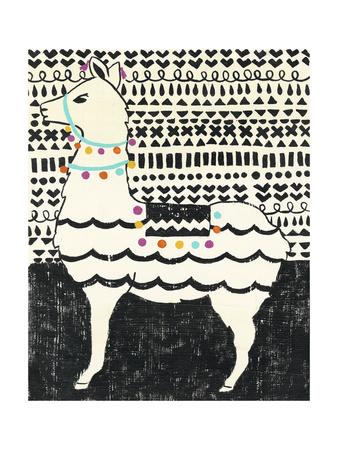 llama print party Art.com Art   Print II Party Llama Zarris Chariklia by