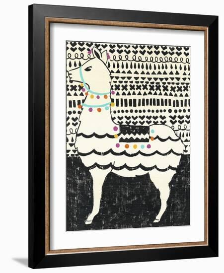 Party Llama II-Chariklia Zarris-Framed Art Print