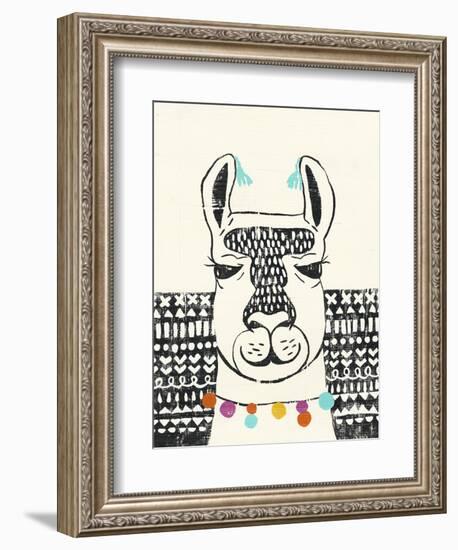 Party Llama III-Chariklia Zarris-Framed Art Print