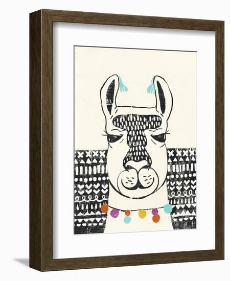 Party Llama III-Chariklia Zarris-Framed Art Print