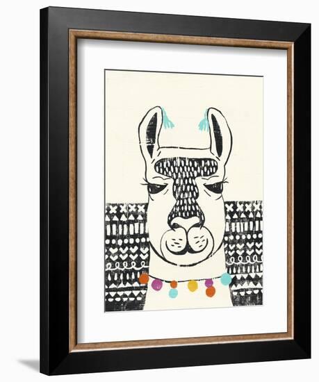 Party Llama III-Chariklia Zarris-Framed Art Print