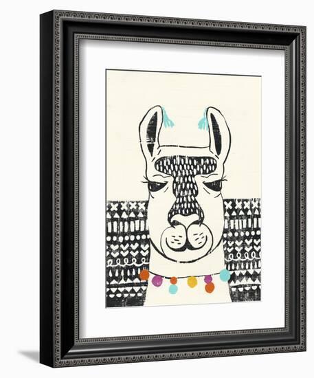 Party Llama III-Chariklia Zarris-Framed Art Print