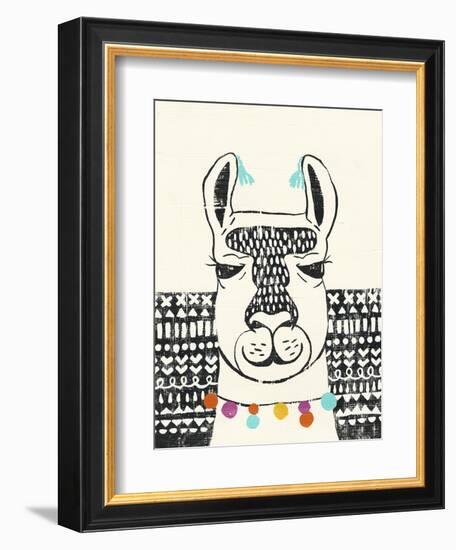 Party Llama III-Chariklia Zarris-Framed Art Print