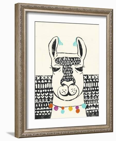 Party Llama III-Chariklia Zarris-Framed Art Print