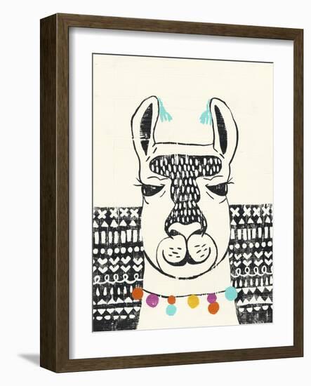 Party Llama III-Chariklia Zarris-Framed Art Print