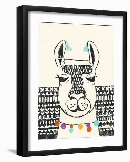 Party Llama III-Chariklia Zarris-Framed Art Print