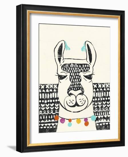 Party Llama III-Chariklia Zarris-Framed Art Print