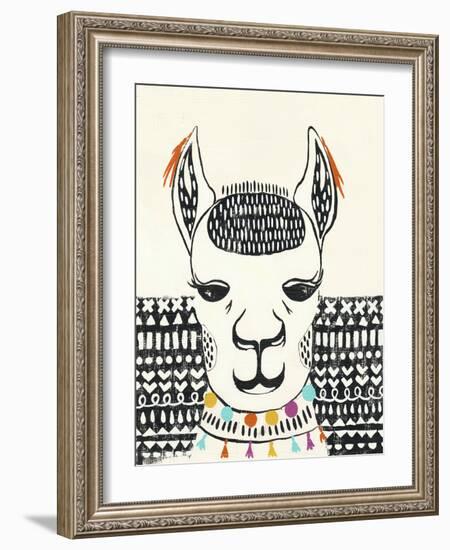 Party Llama IV-Chariklia Zarris-Framed Art Print