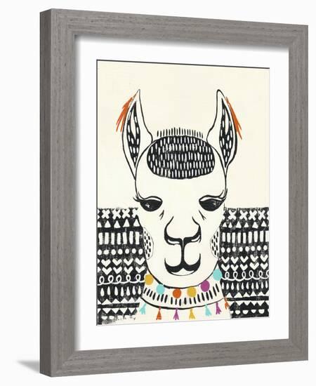 Party Llama IV-Chariklia Zarris-Framed Art Print