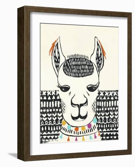 Party Llama IV-Chariklia Zarris-Framed Art Print