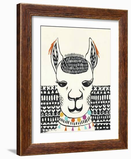 Party Llama IV-Chariklia Zarris-Framed Art Print