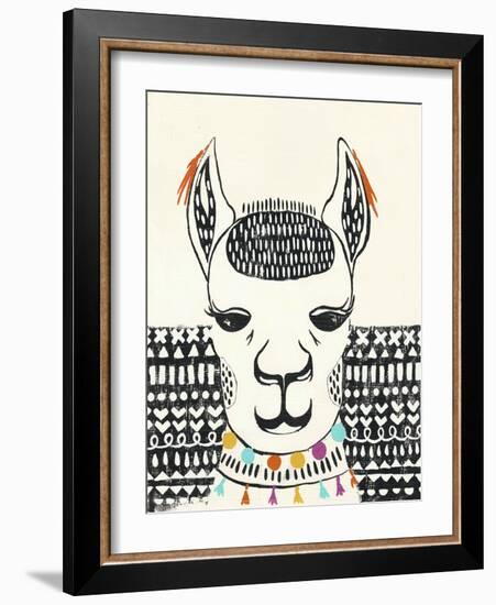 Party Llama IV-Chariklia Zarris-Framed Art Print