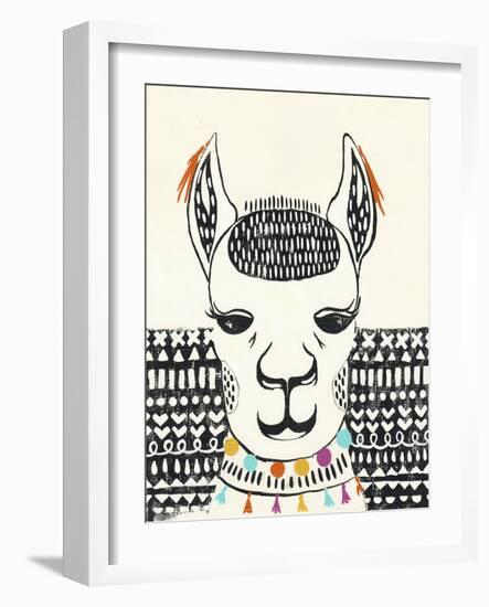 Party Llama IV-Chariklia Zarris-Framed Art Print