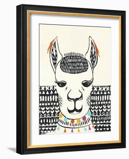 Party Llama IV-Chariklia Zarris-Framed Art Print