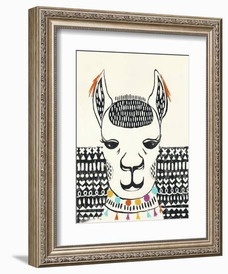 Party Llama IV-Chariklia Zarris-Framed Art Print