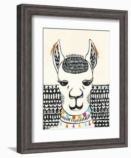 Party Llama IV-Chariklia Zarris-Framed Art Print