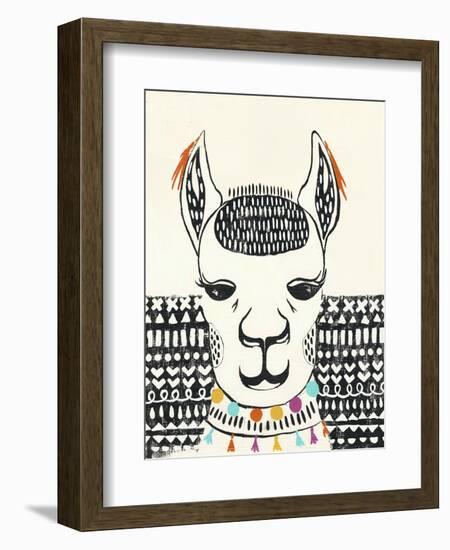Party Llama IV-Chariklia Zarris-Framed Art Print