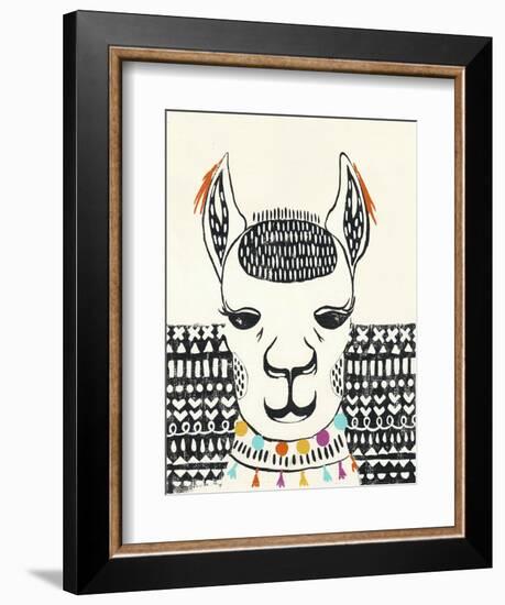 Party Llama IV-Chariklia Zarris-Framed Art Print