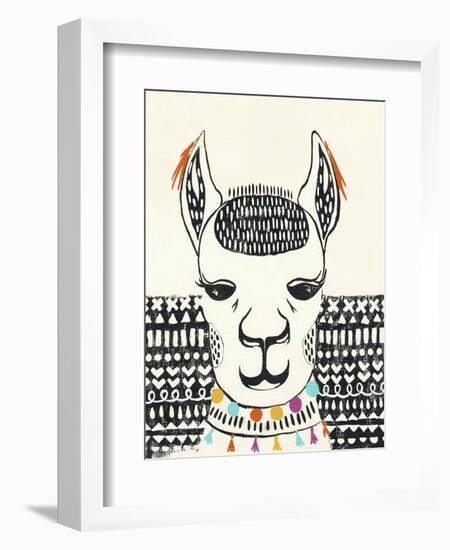 Party Llama IV-Chariklia Zarris-Framed Art Print