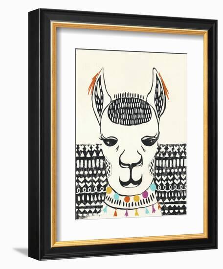 Party Llama IV-Chariklia Zarris-Framed Art Print