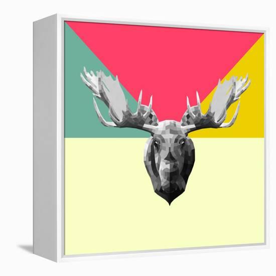 Party Moose-Lisa Kroll-Framed Stretched Canvas