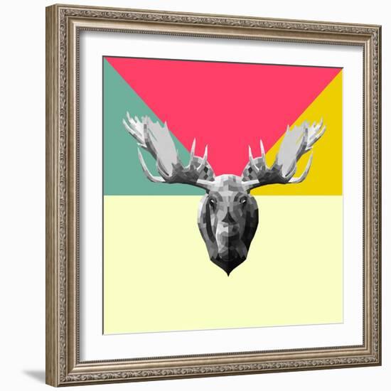 Party Moose-Lisa Kroll-Framed Art Print